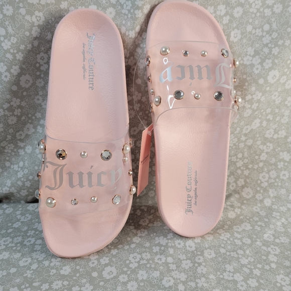 New Juicy Couture Women's Wyllamina Blush-Q Slides - Picture 6 of 9